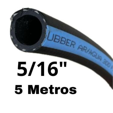 Imagem de 5 Mts Mangueira 5/16 Borracha Água Compressor 300 Psi Rubber - BARIFLE