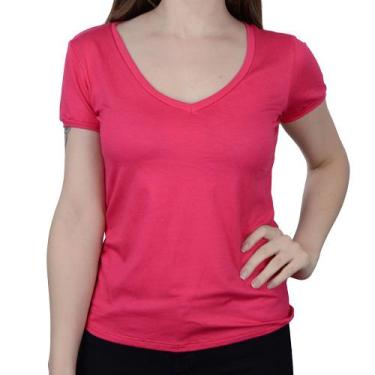 Imagem de Camiseta Feminina Lunender Viscose Rosa Virtual  - 00236, M