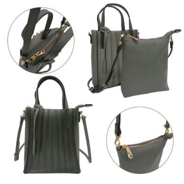 Imagem de Bolsa feminina mão é transversal 2 em 1 - golden fenix, Verde, P