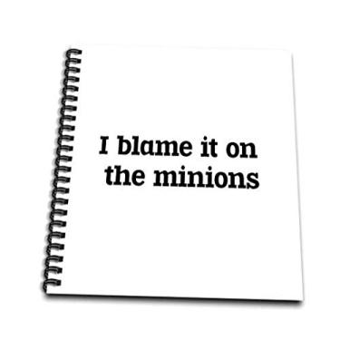 Imagem de 3dRose db_192476_3 Mini bloco de notas I Blame It on The Minions, 10 x 10 cm