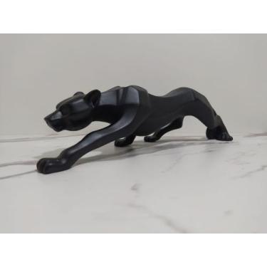 Imagem de Imagem estatueta pantera 37cm em resina decoração - ACARYART, Preto