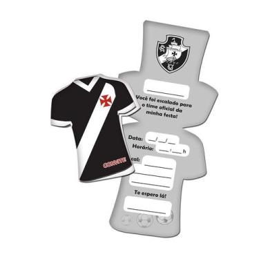 Imagem de Convite Festa de Aniversário Vasco da Gama  8 Uni Festcolor - Inspire 