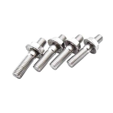 Imagem de Kit de parafusos de escape de aço inoxidável com porcas de flange para Davidson, 1984-2018, Big Twin, Sportster XL