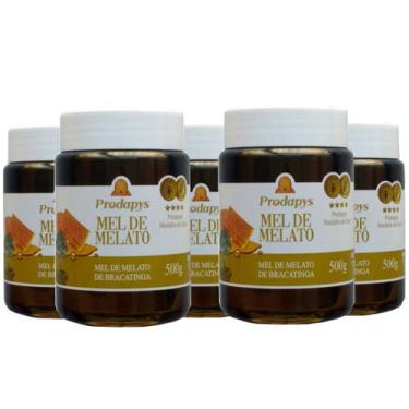 Imagem de Mel Melato de Bracatinga 500g Kit com 5 - Prodapys, Marrom, Único, Uni
