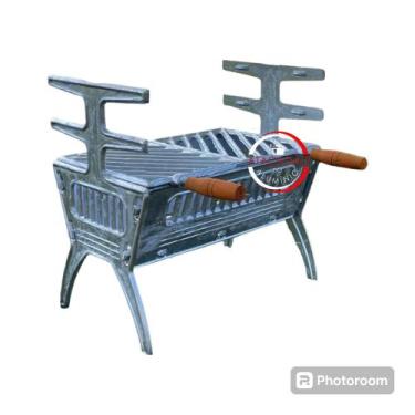 Imagem de Churrasqueira de alumínio batido grande desmontável+ ENVIO IMEDIATO/ D