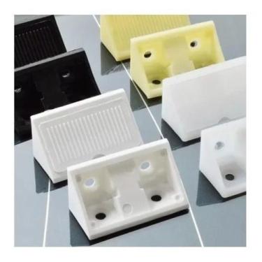 Imagem de Cantoneira Conector 04 Furos Cinza 10 Unidades - ferragens ROG