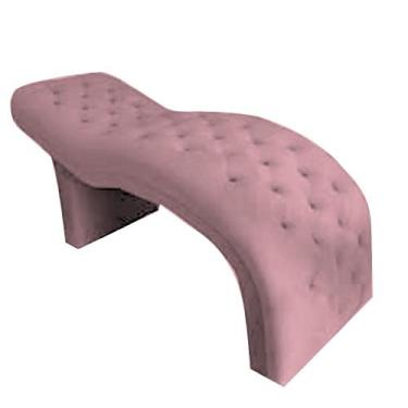 Imagem de Maca Mesa Consultório Estética Facial Cílios Sobrancelha Rosa Suede - 