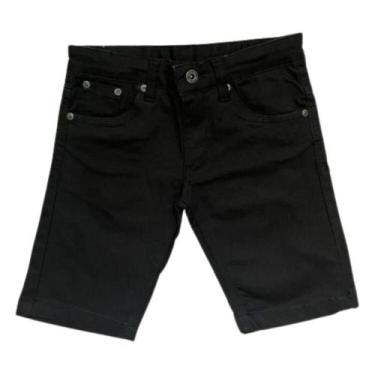 Imagem de Bermuda Masculina Jeans Preto REF 6054V - Pthirillo, 8, Preto