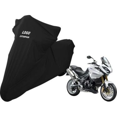 Imagem de Capa Cobrir Moto Triumph Tiger 1050 De Tecido Lycra - Mz, Preta