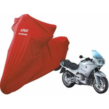 Imagem de Capa Protetora Para Cobrir Moto BMW R 1150 RS Com Logo - Mz, Vermelha