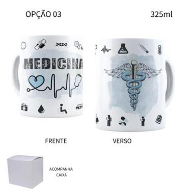 Imagem de Caneca 325ml Medicina Médica Médico - LARANJA E MIMOS