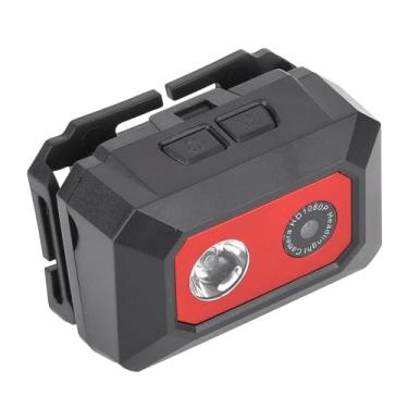 Imagem de Câmera Night Vision Head Mounted 1080P HD Câmera de Viagem para Esportes Ao Ar Livre Com Luz LED para Gravações Noturnas e Operação Com Viva-voz