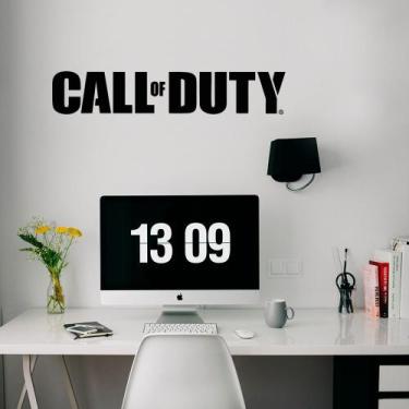 Imagem de Adesivo de Parede Logo Jogo Call of Duty Série Guerra Decoração Quarto