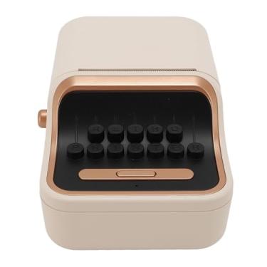 Imagem de Máquina Fabricante de Etiquetas BT, Impressora de Etiquetas Portátil Estilo Vintage de 30 a 52 Mm para Escritórios Domésticos, Conectividade Estável Com BT 5.0, Bateria de Longa