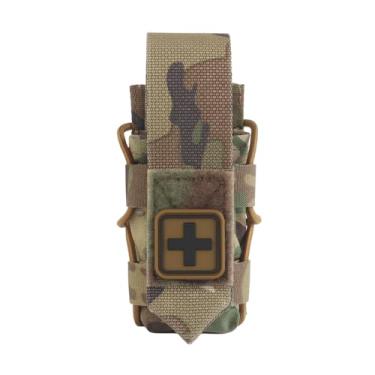 Imagem de Shanyingquan Bolsa de kit de torniquete, bolsa micro compacta MED MOLLE kit de trauma, suporte TQ, bolsa de primeiros socorros, 12,3 x 5,3 cm