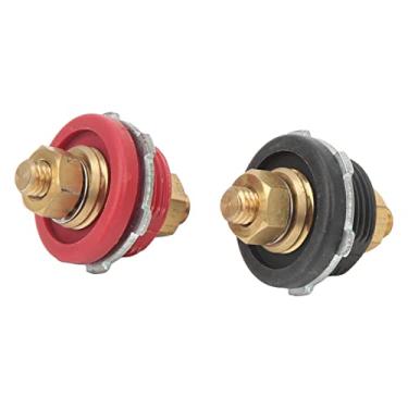 Imagem de 3/8in Através do Painel Conector Terminal da Bateria 250a Positivo Negativo Junção Parafuso Prisioneiro Post para Carros Rvs Navios Iates