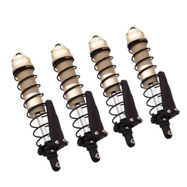 Imagem de NMNRC 4 peças de amortecedor dianteiro traseiro para Arrma 1/10 Senton Granite Shock 1/8 Typhon 3S BLX e 550 Mega Series Upgrades Parte cinza
