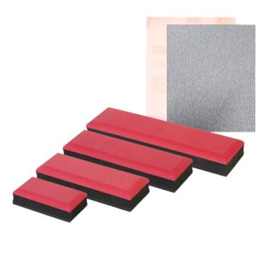 Imagem de Pintando Carro, 4 Tacos Lixador Manual De Eva/E Duas Lixas Adesivas Quantidade de cascalhos:0;Cor:Vermelho