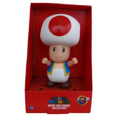 Imagem de Boneco Toad - Super Mario Bros Grande Original - Super Size Figure Col