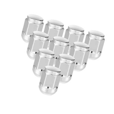 Imagem de Hihaha 10 peças de porcas de roda compatíveis com Honda Civic 2017-2021 para Honda Odyssey 2007-2010, durável M14 x 1,5 aço carbono tom prata pneu Lugnuts Material durável