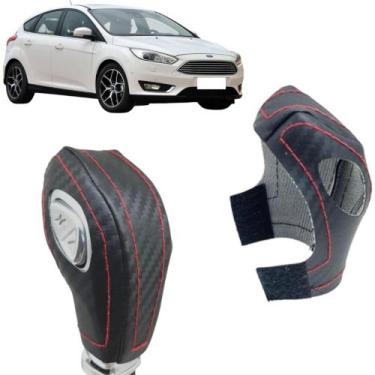 Imagem de Capa Carbon Manopla Câmbio Automático Focus 2014 À 2018 - Tunning Cour