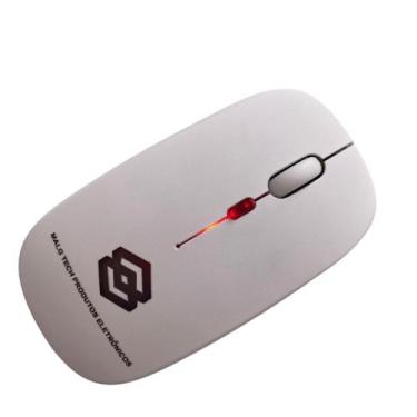 Imagem de Mouse wireless sem fio conexão bluetooth e 2.4g ergonomico malg tech -