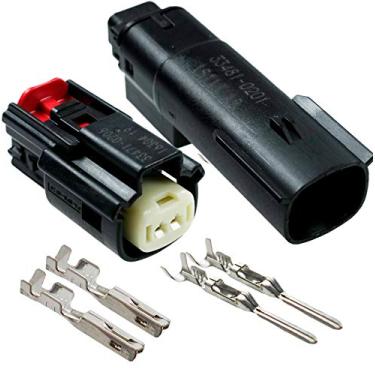 Imagem de Molex Conector preto de 2 pinos macho e fêmea, Harley impermeável, kit selado, MX150 com CPA