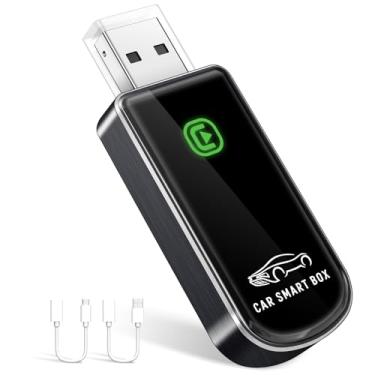 Imagem de Amzfeel Adaptador CarPlay sem fio - Mini Edition, converte dongle com fio de fábrica para dongle sem fio CarPlay Plug & Play USB CarPlay adaptador sem fio para Apple iPhone iOS 10+ e carros de 2015+