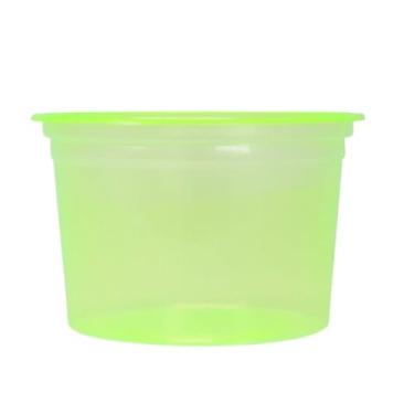 Imagem de Pote Descartável Neon 200ml ideal para Sobremesa e Sorvete com 50 unidades Forfest (Verde)