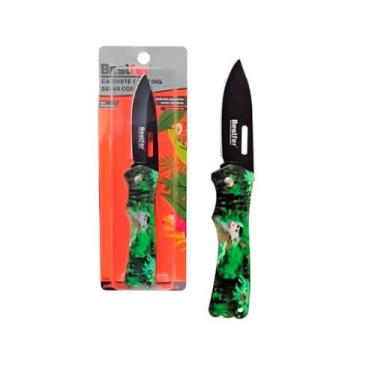 Imagem de Canivete selva tatico clip bfh1856 camping inox - BESTFER