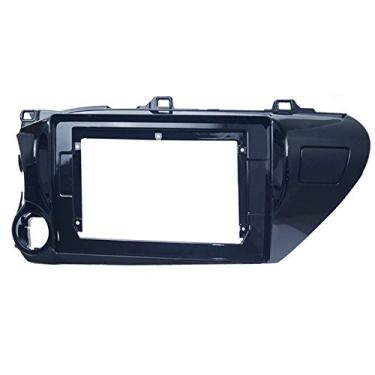 Imagem de Instalação de rádio veicular DVD GPS Mp5 de plástico para instalação de rádio de carro de 25 cm compatível com Toyota Hilux LHD 2017+ kit de montagem no painel