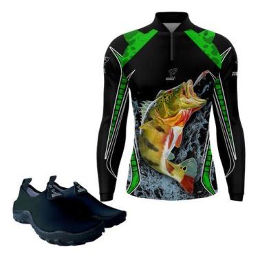 Imagem de Camisetas Pesca Uv 50 Sapatilha Nautica Aquatica Para Pescar - DUARTE 