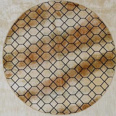 Imagem de Rosadecor, Tapete Redondo Marbella Elite Champagne Vinay 200 cm