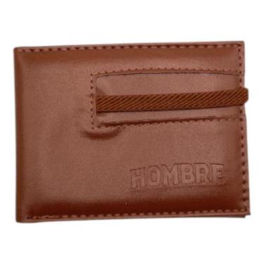 Imagem de Carteira Masculina Compacta material sintético RFID 6 Cartões CNH Nota