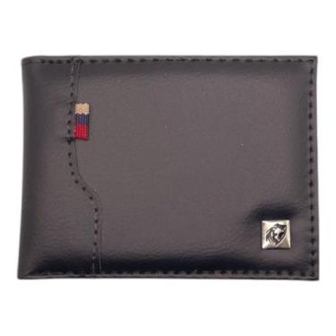 Imagem de Carteira Masculina com Flip, material sintético e Proteção RFID - Prát