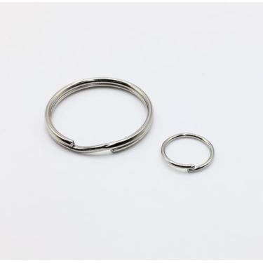 Imagem de Argola para Chaveiro 22mm Batida S/ Corrente + Elo Redondo 10mm (100pç