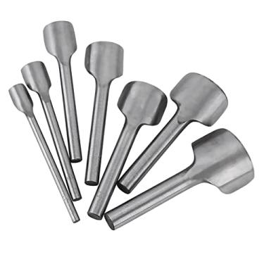 Imagem de Perfurador de Canto de Couro, 7 Peças de Ferramenta de Corte de Couro, Ferramentas de Trabalho de Couro, Perfurador Meio Redondo para Artesanato, Cinto de Alça, Carteira e Final