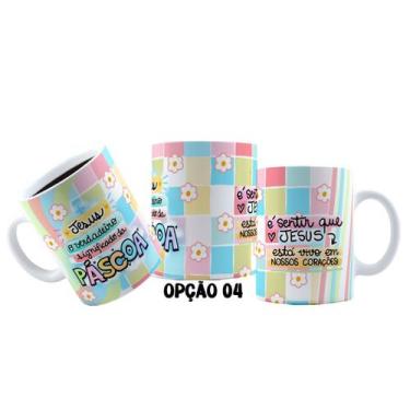 Imagem de Caneca 325ml Páscoa Unidos pela Fé e amor que ele nos ensinou - LARANJ