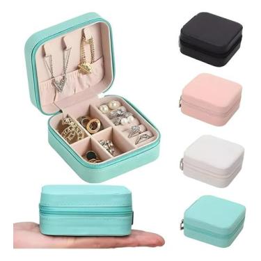 Imagem de Kit Mini Porta Joias Portátil Para Viagem Com Zíper B-Max BM-F1029 - D