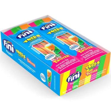 Imagem de Bala de Gelatina Tubes Frutas Azedinho Twister Fini - 180g