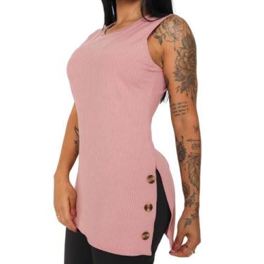 Imagem de Camisa Vest Legging Regata Tapa Bumbum Malha Canelada - xoramenina, Ro