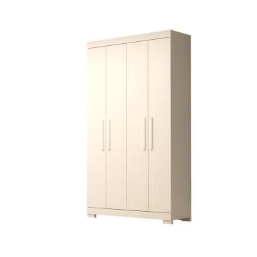 Imagem de Guarda-roupa Solteiro Canadá 4 Portas 100% Mdf Linhamobília Branco