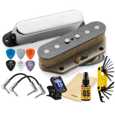 Imagem de Conjunto de captador Seymour Duncan Brad Paisley La Brea Tele de bobina única estilo T com ferramenta Tonebird , cabo de remendo, polonês, palhetas, conjunto de sintonizador verdadeiro 11201-09