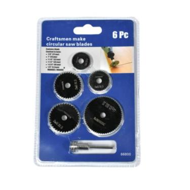 Imagem de Conjunto De 5 Discos Mini Retífica Preto + 1 Haste Pronta Entrega - ST