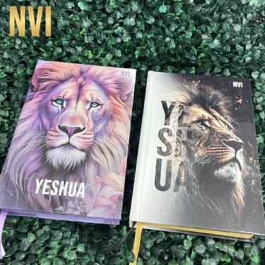 Imagem de Kit NVI Casal Cristão 2 Bíblias Evangélicas Yeshua Dourada e Yeshua Ro