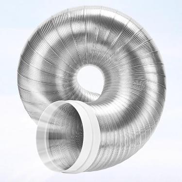 Imagem de Mangueira De Ventilação Para Secadora De Roupa Ventilação Externa Para Exaustor De Banheiro Com Tubo De Extensão, Mangueira De Duto De Exaustão De V, 300cm(9.8ft), D 160mm(6 1/4")