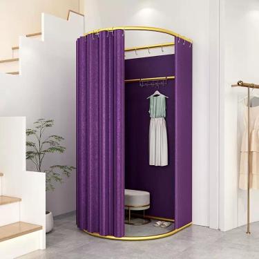 Imagem de Local de vestiário independente com cortinas de blecaute, perstaques instantâneos portáteis temporários simples, para loja de roupas, shopping center e escritório, proteção de privacidade, r