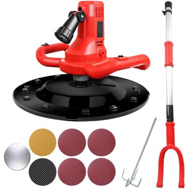 Imagem de Máquina De Polimento De Alisamento De Parede Com Haste De Extensão 1680w Espátula De Argamassa De Cimento Corete Elétrica Massa De Vidraceiro De Mão Argamassa De Cimento Espátula Ferramenta