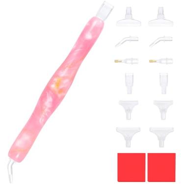 Imagem de Praise V Do Kit de caneta de perfuração de pintura de diamante, kit de ferramentas Stylus PinkWhitGold
