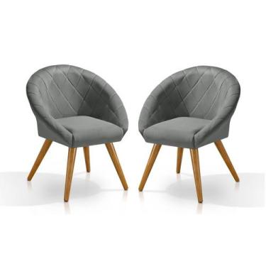 Imagem de Conjunto 2 Poltronas Lais Decorativas para Sala de Espera - Sonho da M